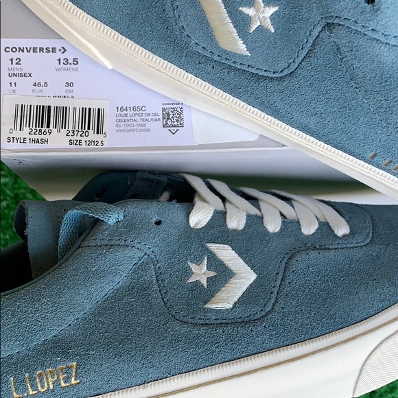 CONVERSE LOUIE LOPES OX CELESTIAL TEAL/DARK MEN’s - Picture 16 of 16